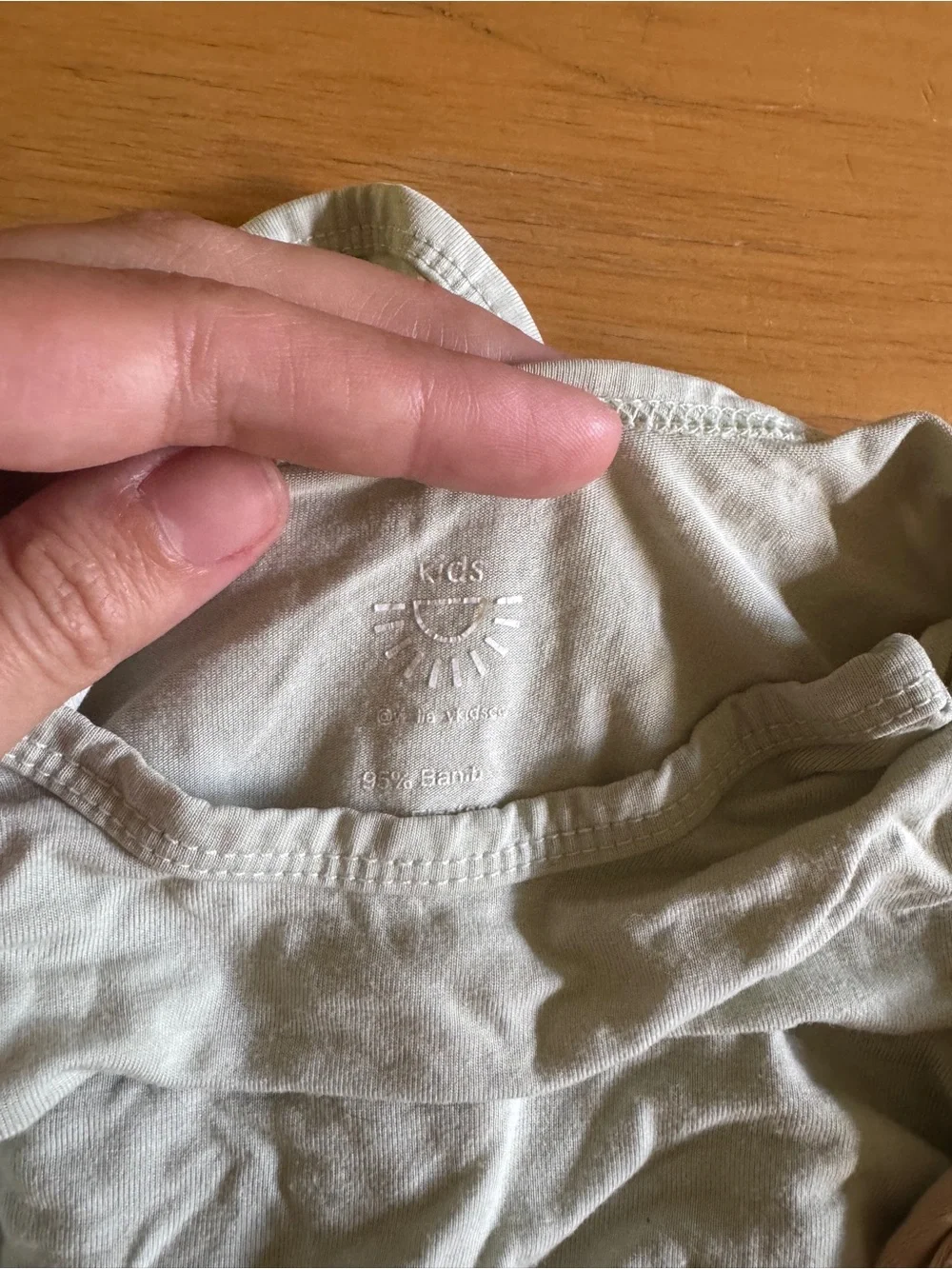 Kids Knotted Nightgown Sleep Sack - Sage Green and Light Brown